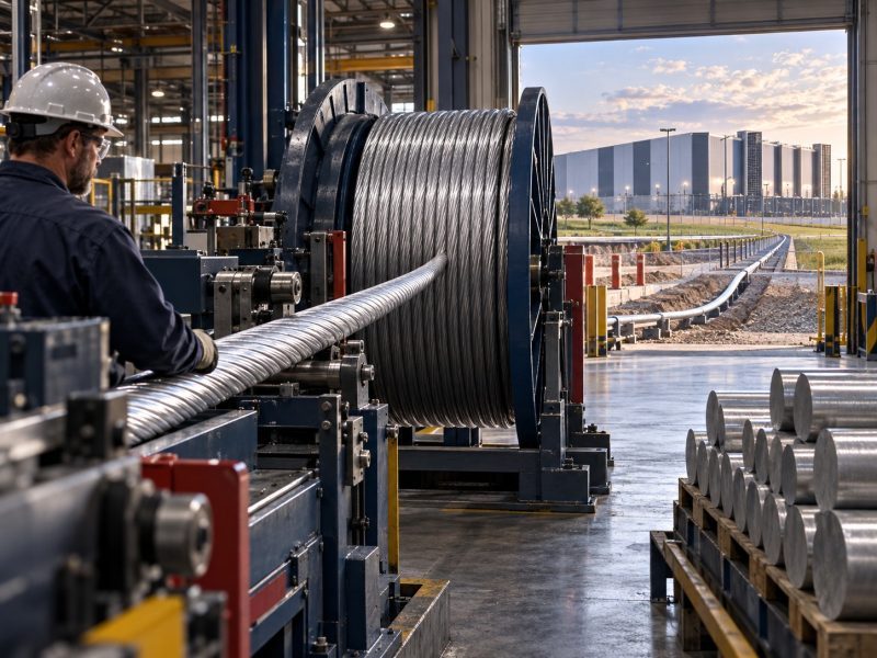 Low-Carbon Aluminium Cable Heads to Amazon Data Centre