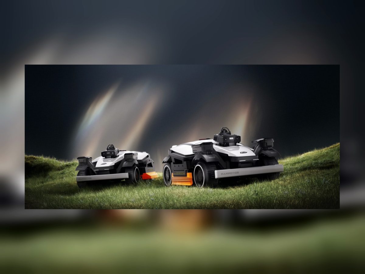 Official Mammotion LUBA 4 AWD robotic mowers on grass for the IFA gentler-turning award story