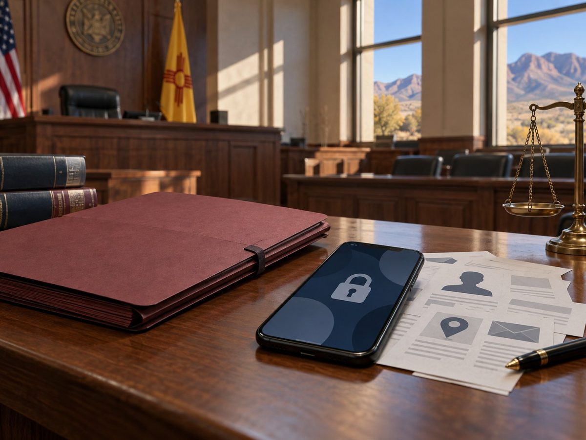 Meta New Mexico verdict editorial illustration