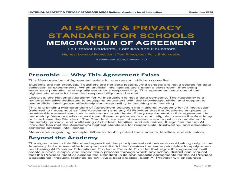 Microsoft School AI Safety Standard Becomes Binding