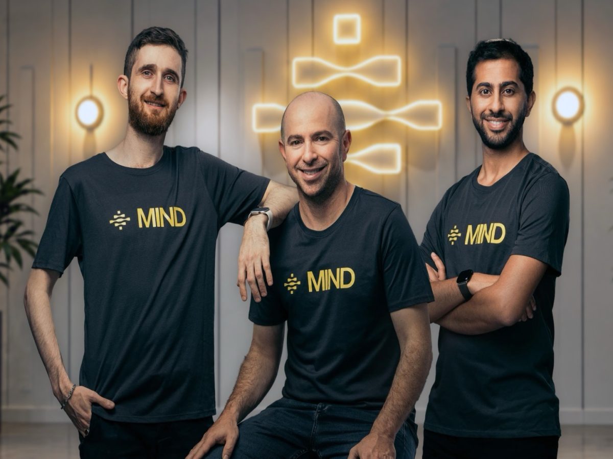 MIND funding editorial image showing the three company founders in an official MIND photograph.