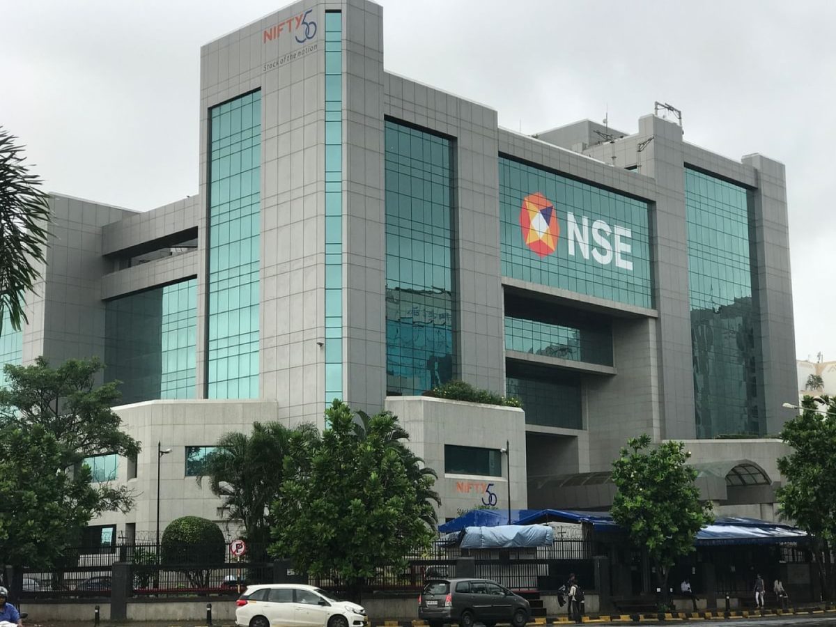 National Stock Exchange building in Mumbai during the NSE IPO anchor allocation phase.