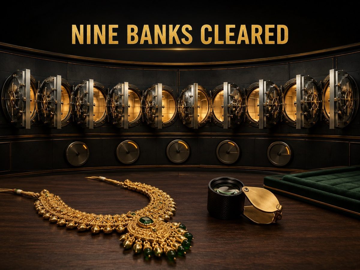 PC Jeweller debt repayment shown through unlocked bank vaults and gold jewellery