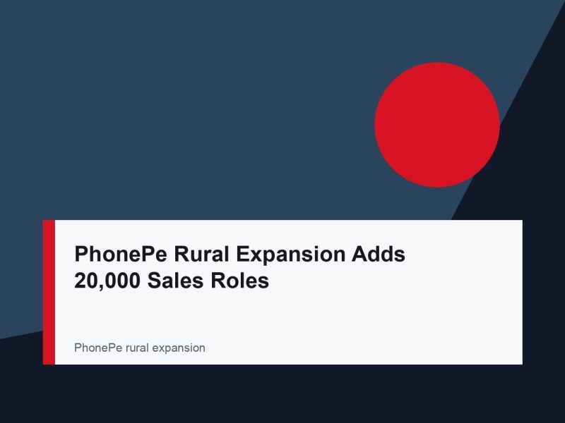 PhonePe Rural Expansion Adds 20,000 Sales Roles