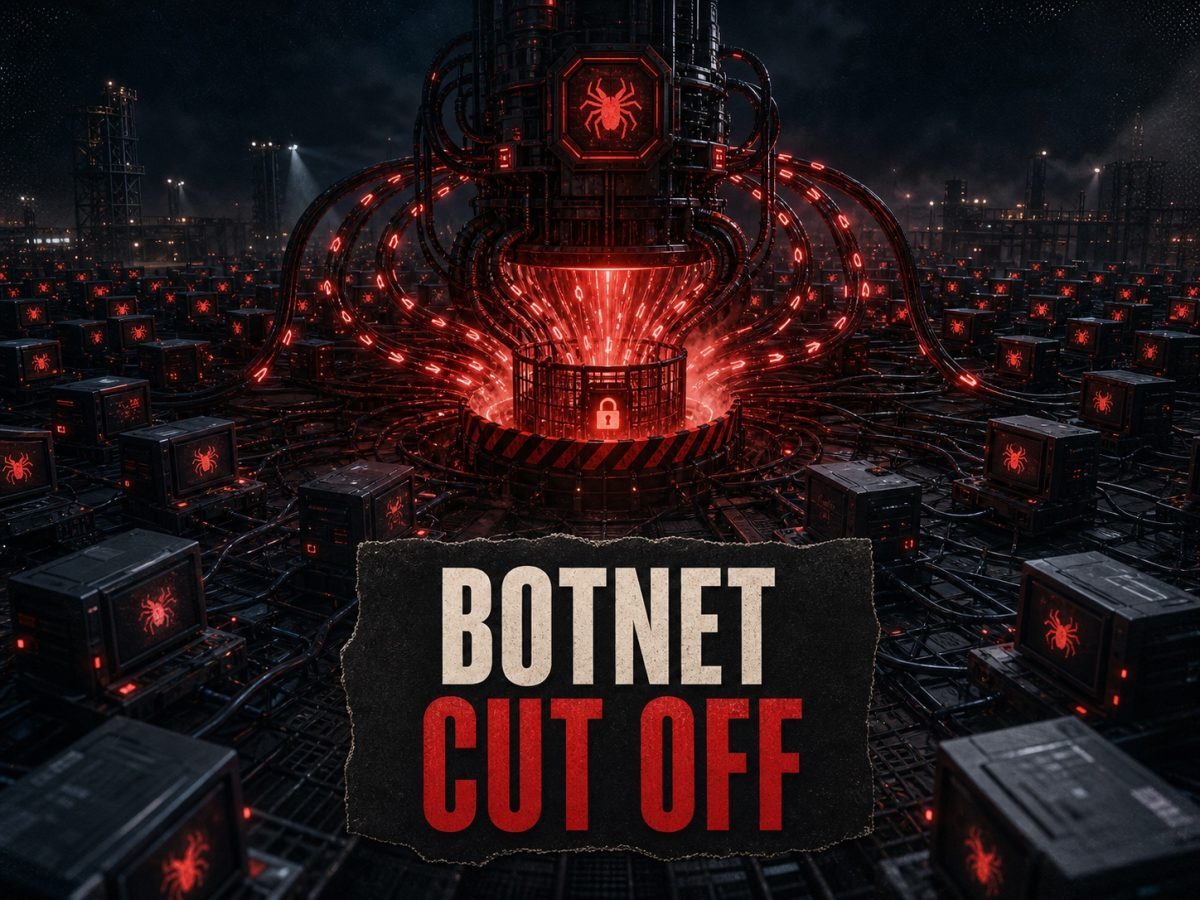 Infected computer network routed into a glowing security sinkhole during the Sality botnet disruption