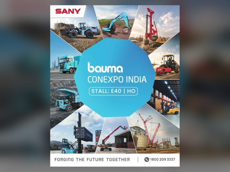 SANY India Launches 13 Machines at Bauma