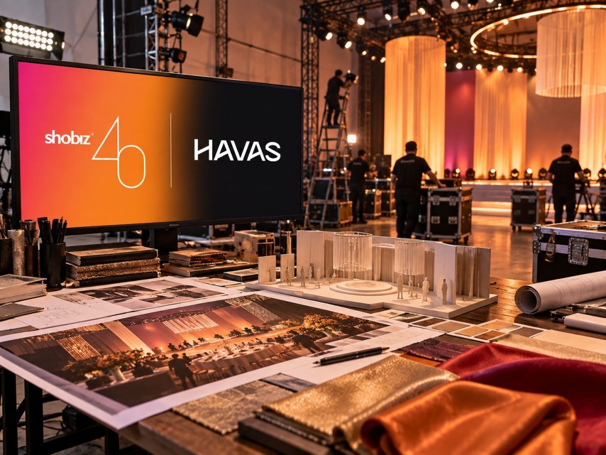Shortcut Shobiz India event-production studio with Shobiz and Havas identities