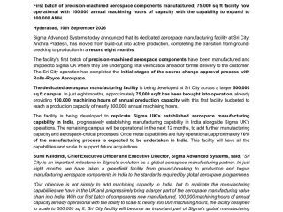 Sigma Sri City Aerospace Production Starts