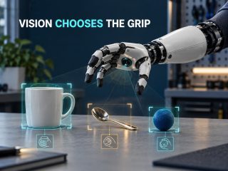 smartARM vision AI prosthetic chooses the grip