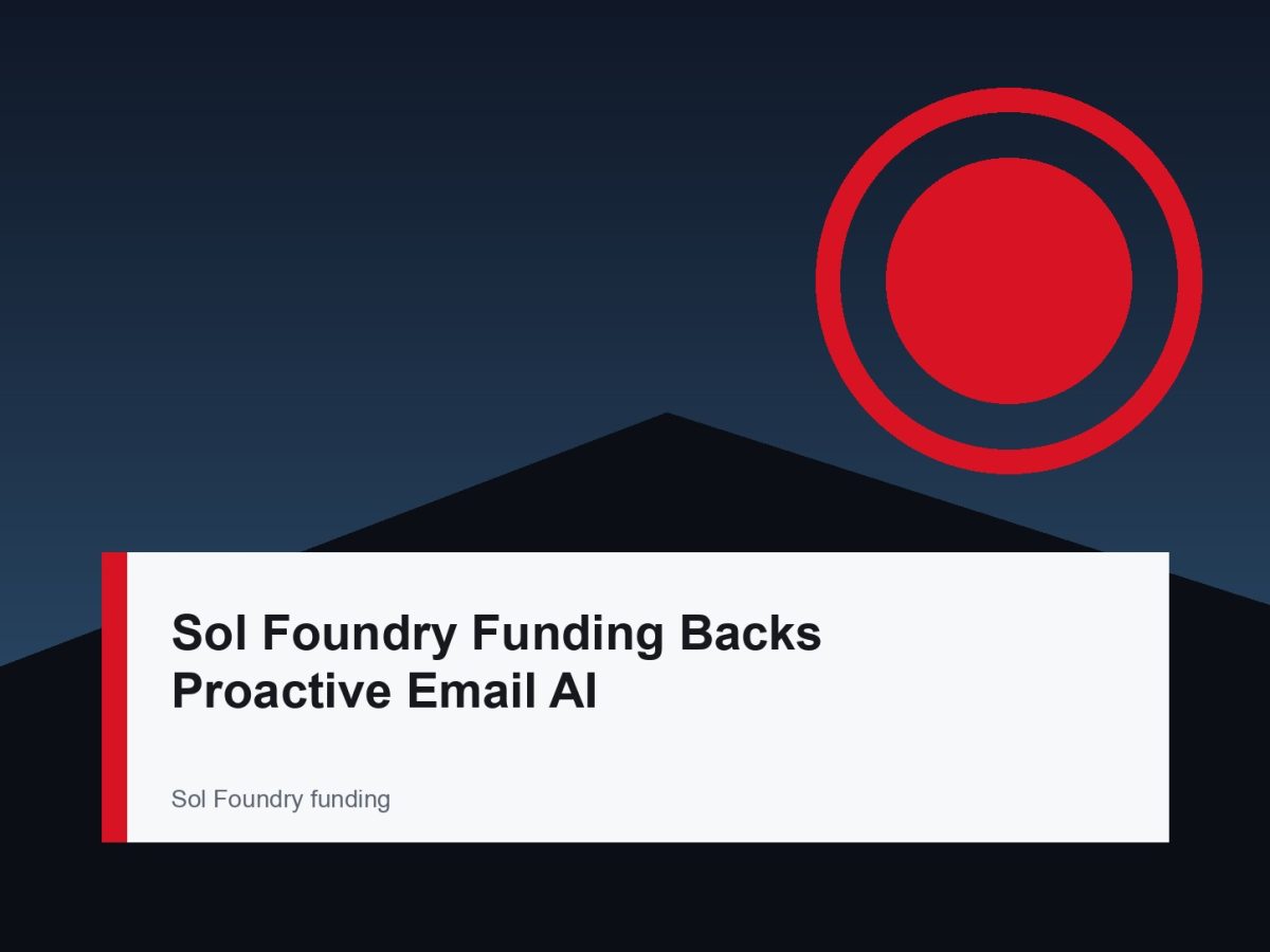 Sol Foundry funding editorial news image