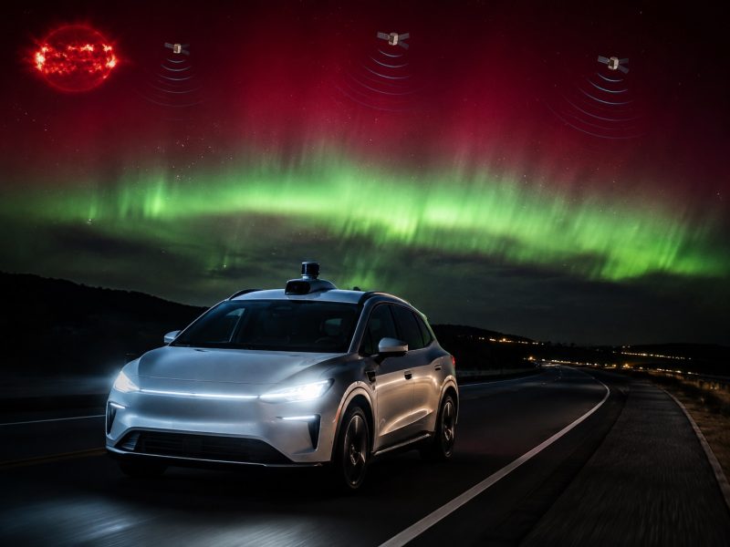 Solar Storm GPS Errors Expose Autonomous Vehicle Risk