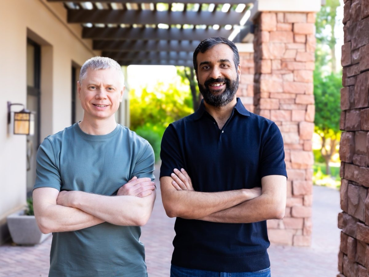 Temporal funding announcement with co-founders Maxim Fateev and Samar Abbas in the company's official press photograph
