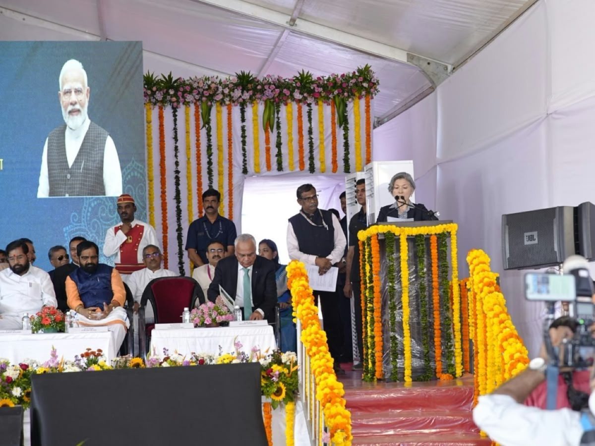 Western Dedicated Freight Corridor dedication programme in an exact official JICA photograph