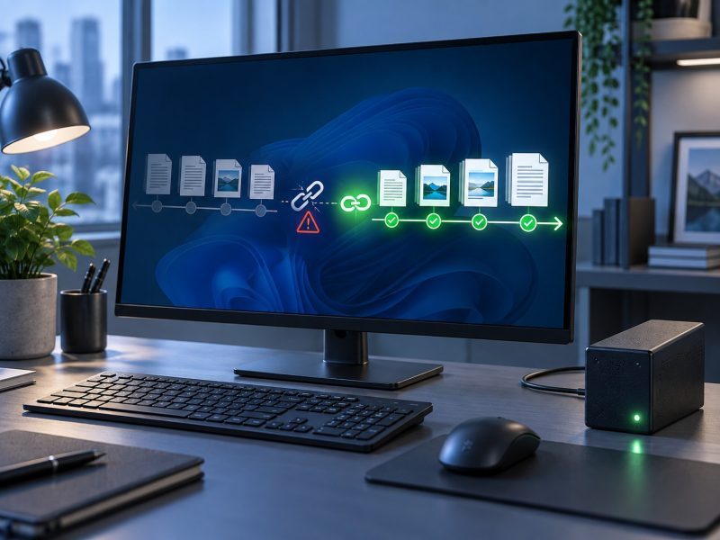 Windows File History Fix Restores Backup Cycles
