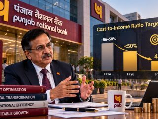 PNB Targets Cost-to-Income Ratio Below 50% This Fiscal, 45% by FY2029