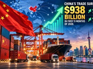 China’s Trade Surplus Hits $938 Billion in First Nine Months of 2026