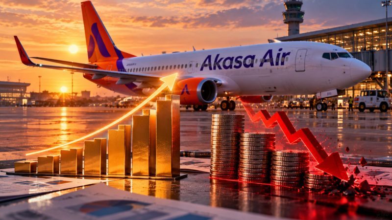 Akasa Air FY26 Revenue Rises 35% to ₹6,168 Crore as Loss Widens
