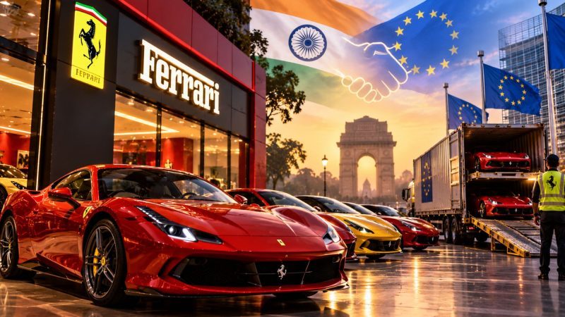 Ferrari Looks to Boost India Car Supplies as EU Trade Deal Raises Demand Hopes