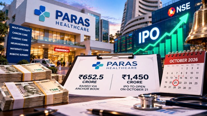 Paras Healthcare Raises ₹652.5 Crore From Anchor Investors Ahead of ₹1,450 Crore IPO