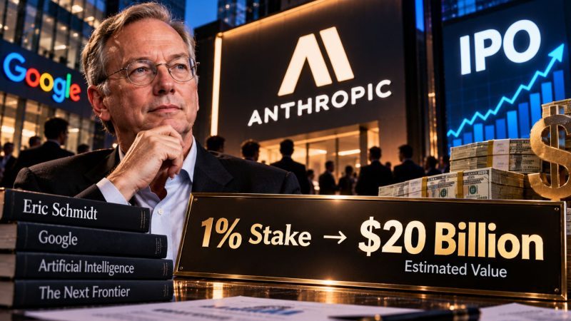 Eric Schmidt’s 1% Anthropic Stake Could Be Worth $20 Billion Ahead of IPO