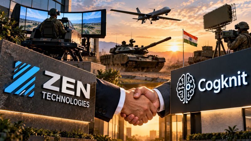 Zen Technologies to Acquire 51.98% Stake in Cogknit for ₹135 Crore