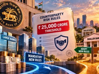 RBI Sets ₹25,000 Crore Threshold for New Counterparty Risk Rules; Smaller Banks Get Choice