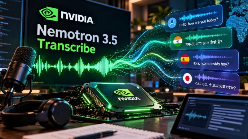 NVIDIA Releases Nemotron 3.5 Transcribe, an Open-Weight AI Model for 40-Language Speech Recognition