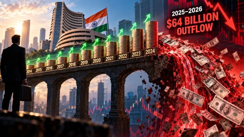 $64 Billion FII Outflow Erases 9 Years of Buying in Indian Stocks