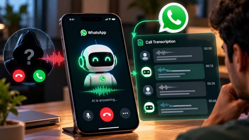 WhatsApp Is Developing a Feature to Auto-Answer Unknown Calls and Transcribe Responses
