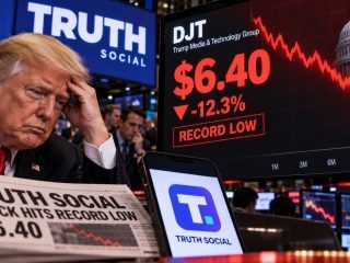 Truth Social Stock Hits Record Low of $6.40 as Trump Media Faces Mounting Pressure