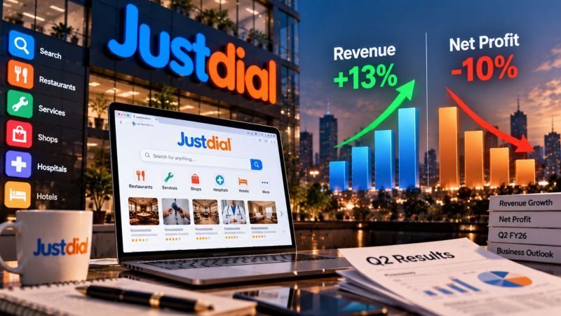 Justdial Q2 Profit Falls 10% to ₹108 Crore Despite Revenue Growth