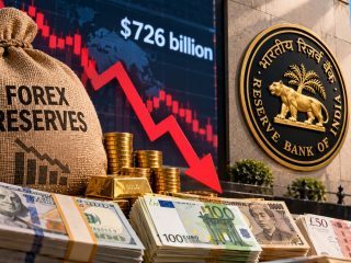 India’s Forex Reserves Fall to $726 Billion for Fifth Straight Week