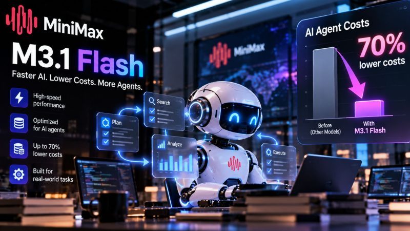 MiniMax Launches M3.1 Flash With 70% Lower AI Agent Costs