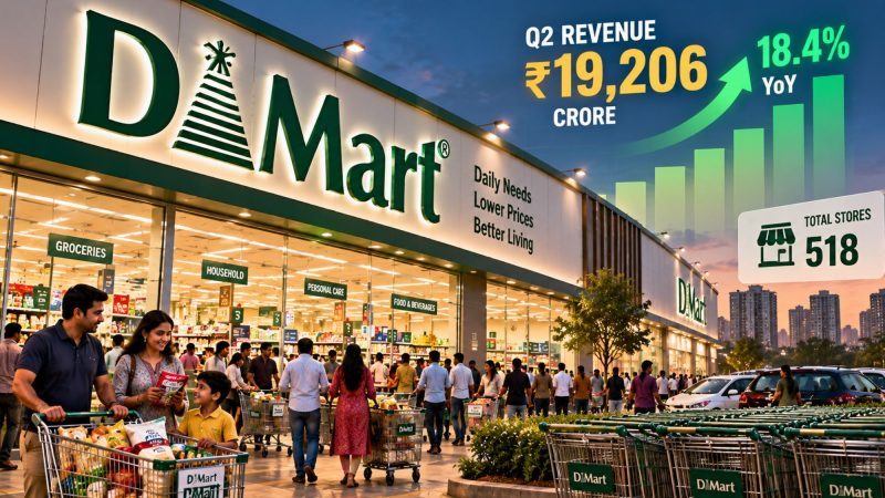DMart Q2 Revenue Surges 18.4% to ₹19,206 Crore as Store Count Reach 518