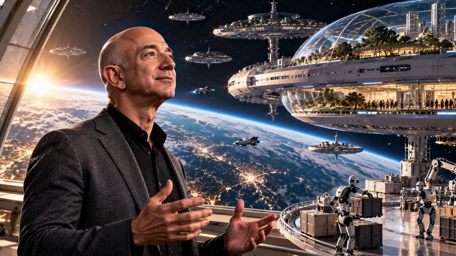 Jeff Bezos Predicts Millions Could Live in Space by 2045 as AI and ...