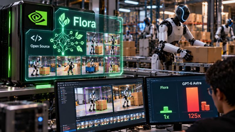 Nvidia Open-Sources Flora to Make Robot Video Labeling 125x Cheaper Than GPT-6 Astra