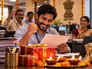 Central Government Employees to Get Up to ₹6,908 Bonus for 2025–26 Ahead of Diwali