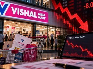 Vishal Mega Mart Shares Fall 8% as Q2 FY27 Margin Pressure Overshadows Profit Growth