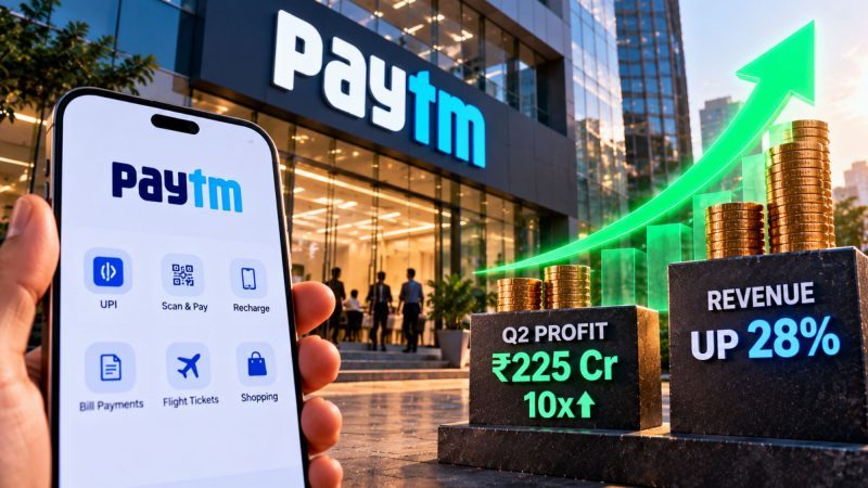 Paytm’s Q2 FY27 Profit Jumps 10-Fold to ₹225 Crore as Revenue Rises 28%
