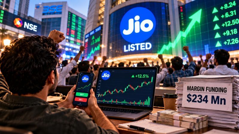 Retail Investors Borrow $234 Million to Trade Jio Platforms on Debut Day