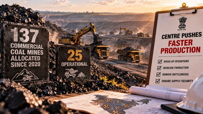 Only 25 of 137 Commercial Coal Mines Operational Since 2020 as Centre Pushes Faster Production