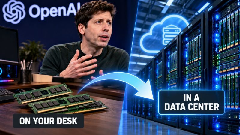 Sam Altman Says It’s Better for RAM to Be in a Data Center Than on Your Desk