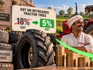 Finance Ministry Cuts GST on Retreaded Tractor Tyres to 5% From November 1
