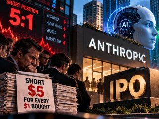 Hedge Funds Short $5 for Every $1 Bought as Anthropic IPO Raises AI Stock Squeeze Risks