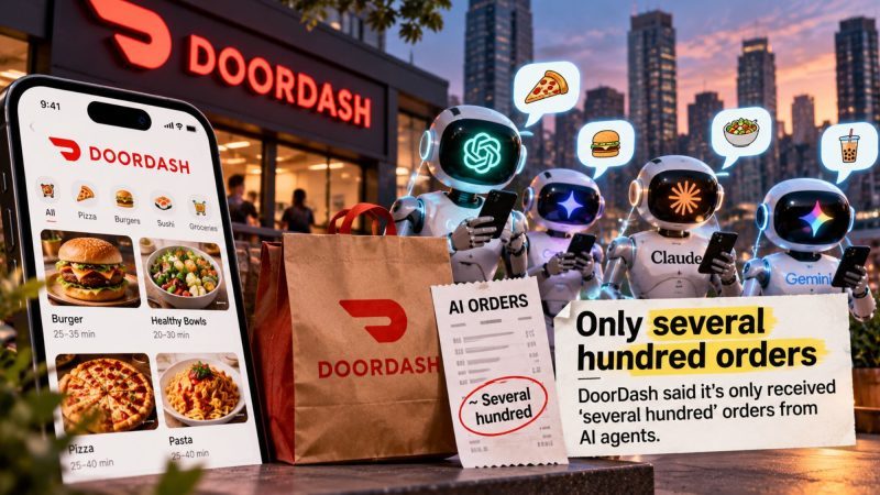DoorDash Has Received Only ‘Several Hundred’ Orders From AI Agents So Far