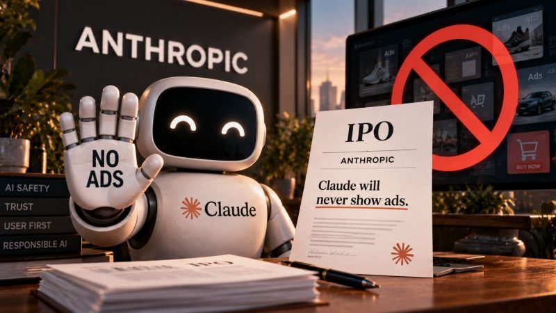 Anthropic Uses Its IPO Letter to Renew Its Pledge That Claude Will Never Show Ads