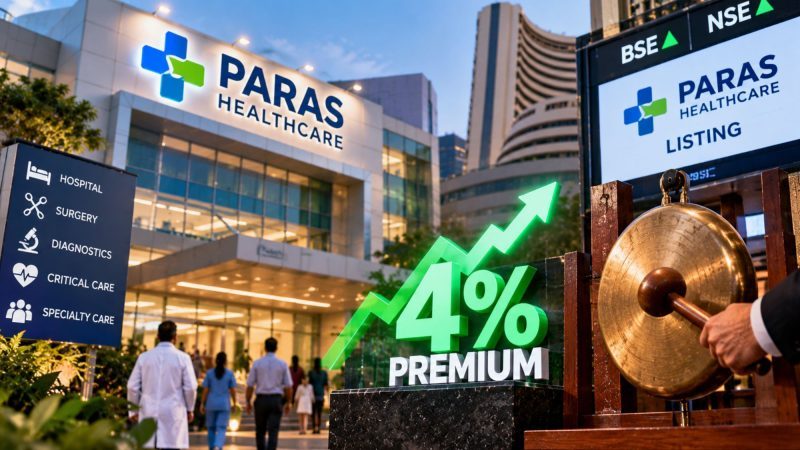 Paras Healthcare Shares List at 4% Premium on BSE and NSE After ₹1,450 Crore IPO