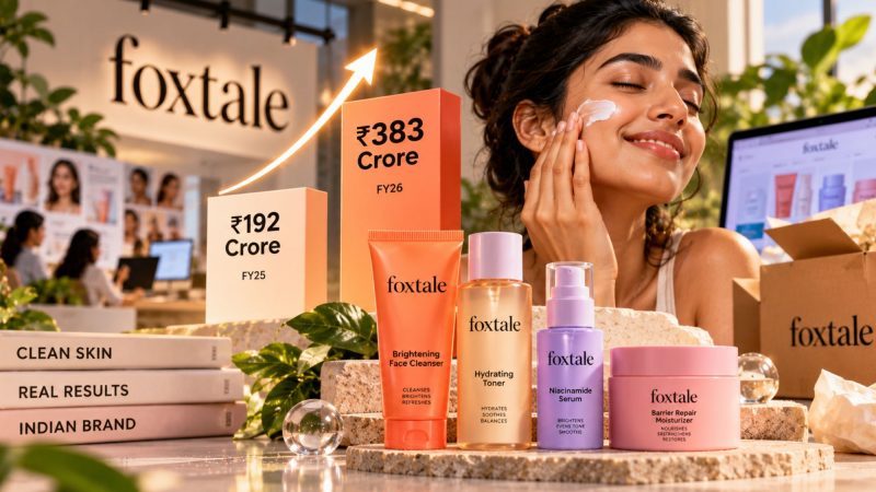 Foxtale Revenue Nearly Doubles to ₹383 Crore in FY26, Net Loss Narrows to ₹66 Crore