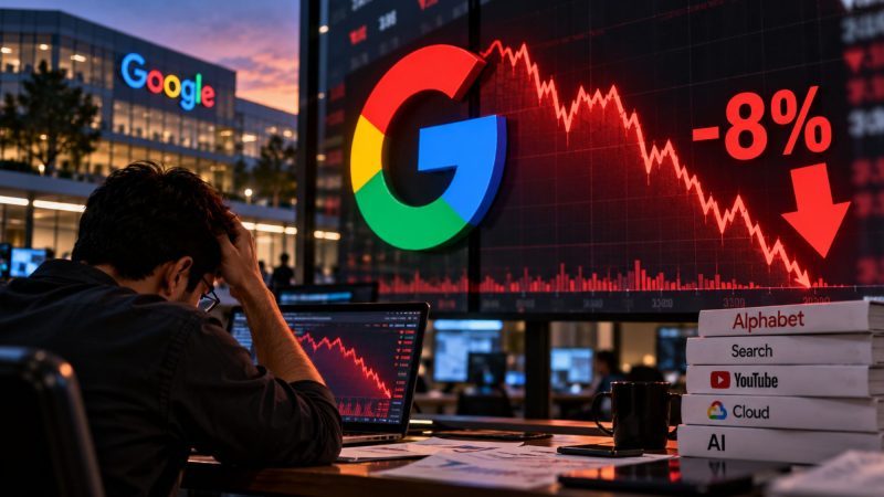 Google Stock Falls 8% After Alphabet Reports Weaker-Than-Expected Earnings