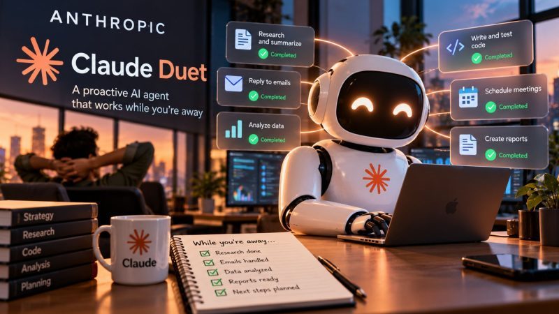Anthropic Launches Claude Duet, a Proactive AI Agent That Works While You’re Away